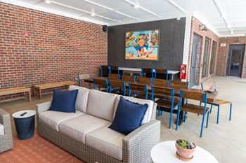 Beautiful courtyard with comfortable seating areas